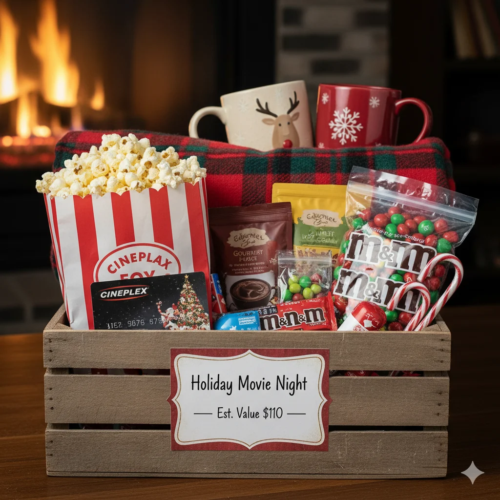 Holiday Movie Night raffle basket
