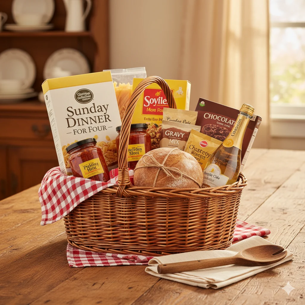 Sunday Dinner for Four church raffle basket