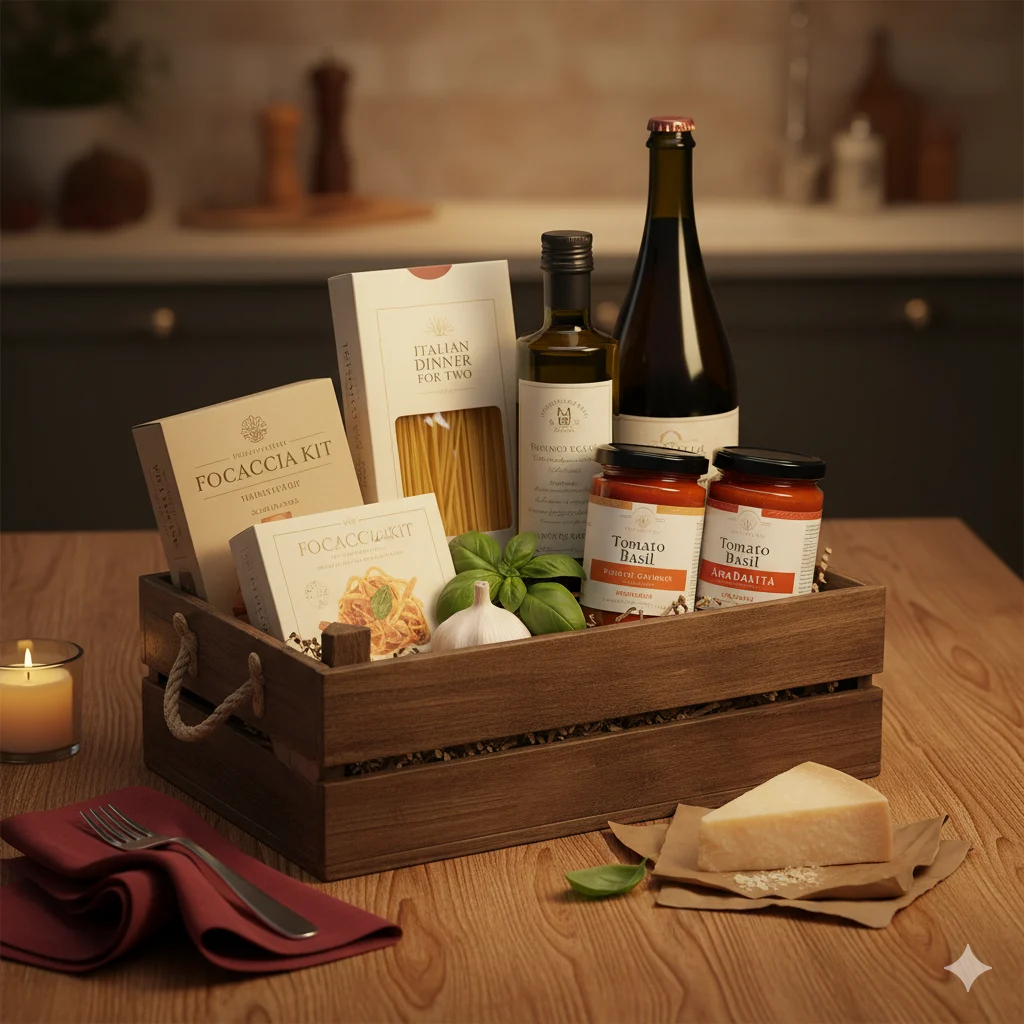 Italian Dinner for Two raffle basket