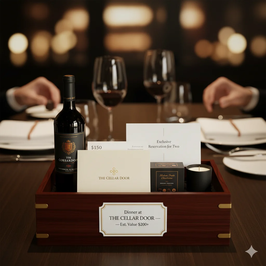 premium restaurant experience raffle basket