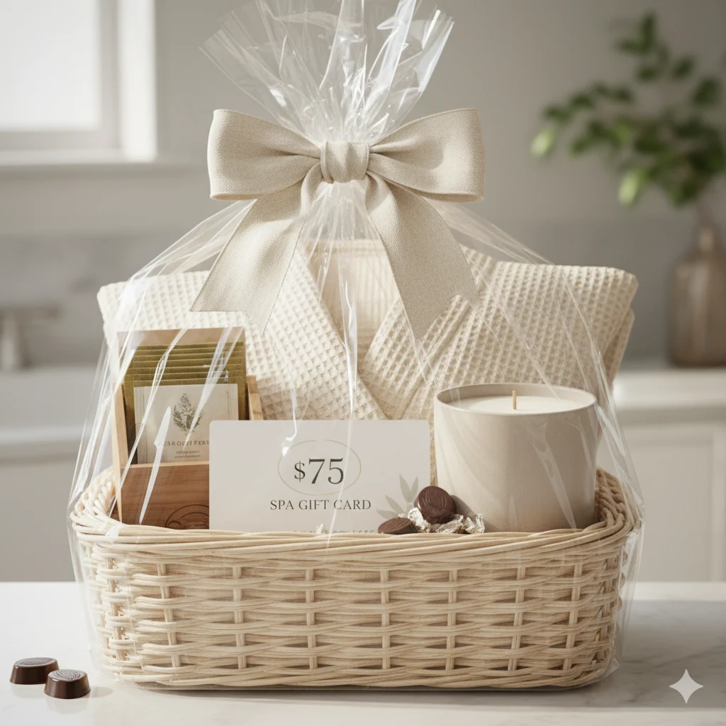 Spa and self-care raffle basket