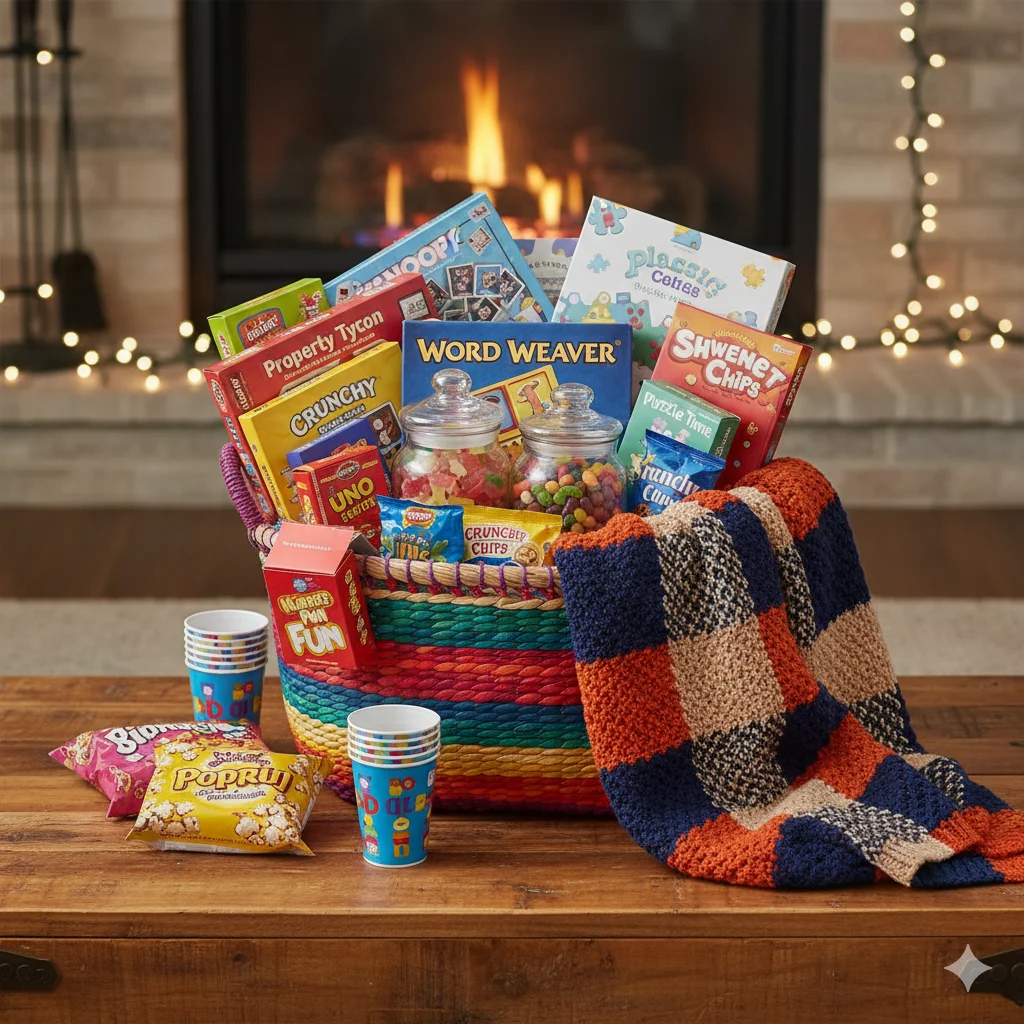 Family Game Night school raffle basket