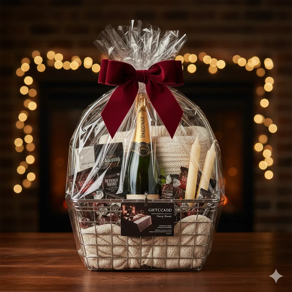Coffee lover raffle basket with French press and café gift card